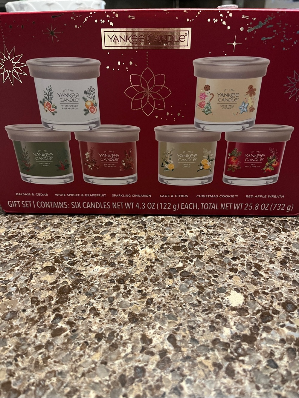 NIB set of 6 Yankee Holiday Candle’s $15